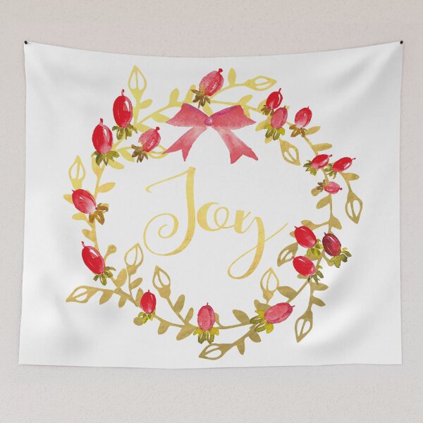 Item preview, Joy Gold Wreath designed and sold by Chiccountry.
