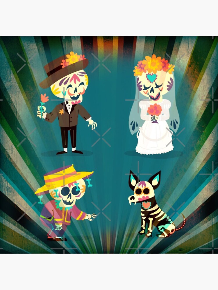 "Dia De Los Muertos Day Of The Dead Retro Vintage" Sticker for Sale by