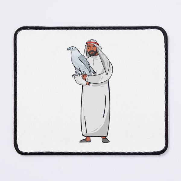 Item preview, Arab Man holding a falcon designed and sold by halhashmi.