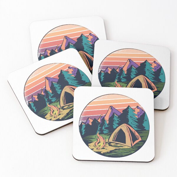 Item preview, Retro Sunset Camping designed and sold by Chadwick Bradley.