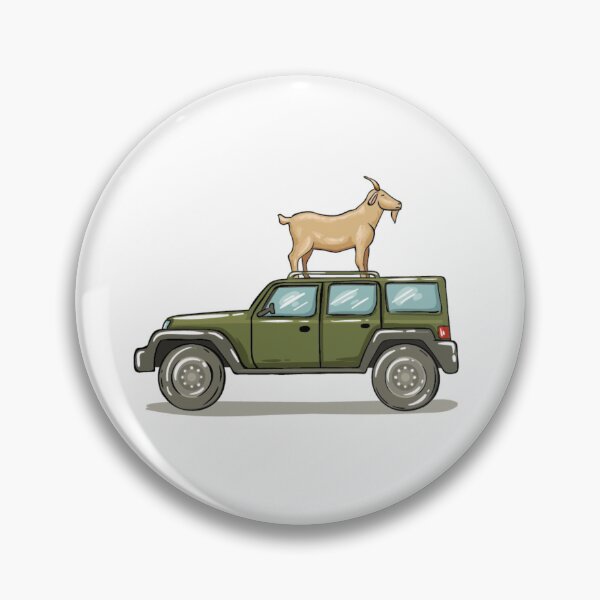 Item preview, Goat on car designed and sold by halhashmi.