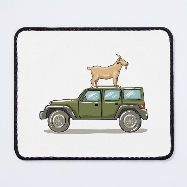 Item preview, Goat on car designed and sold by halhashmi.