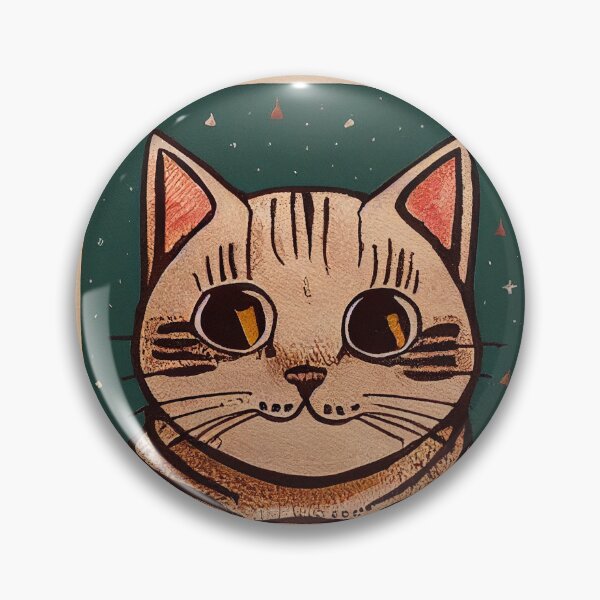 Item preview, Cute Cat Drawing on Paper Happy Cheerful Hand Drawn Card Ink Watercolor Tabi Cat Aww designed and sold by stevenxcheung.