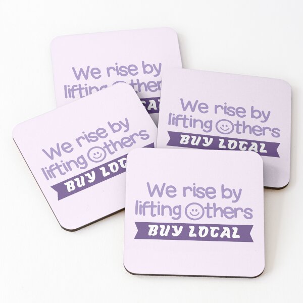 Item preview, We Rise By Lifting Others, Buy Local Typography  designed and sold by bolimj.