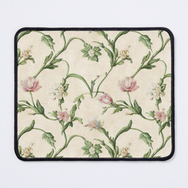 Item preview, Vintage Pink and Green Floral Pattern Muted Tones designed and sold by VintageFlorals.