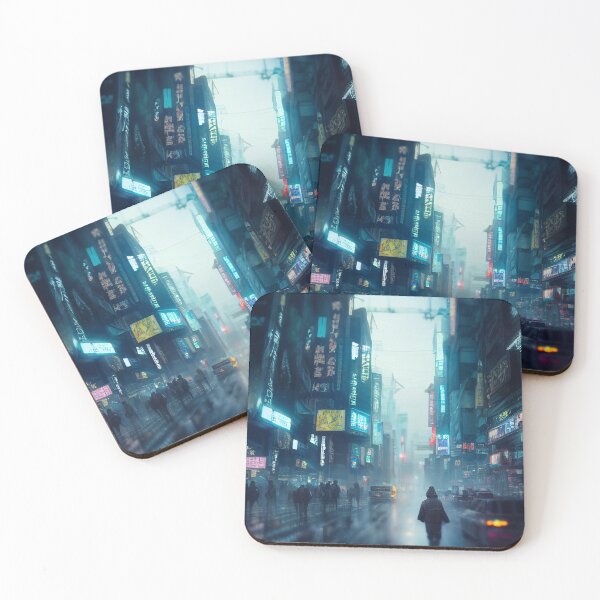 Item preview, Cyberpunk City Hong Kong Future Dystopian Concept Art designed and sold by stevenxcheung.