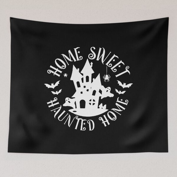 Item preview, Halloween Sign, Home sweet haunted home designed and sold by SpookySeasonTee.