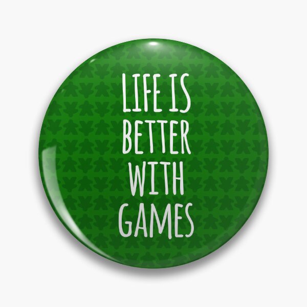 Item preview, La vida es mejor con el patrón Games All Green Meeples: perfecto para los amantes de los juegos de mesa designed and sold by BeamGeeks.
