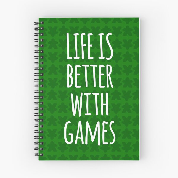 Aperçu de l'œuvre La vie est meilleure avec Games All Green Meeples Pattern - Parfait pour les amateurs de jeux de société créée et vendue par BeamGeeks.