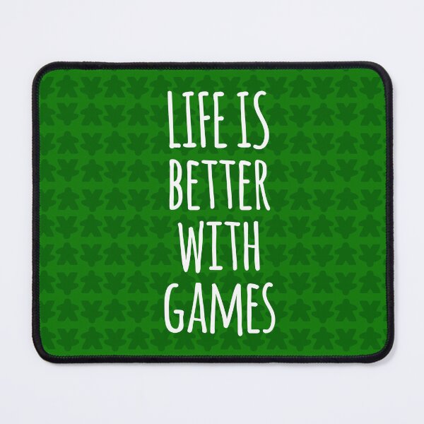 Item preview, Life is Better with Games All Green Meeples Pattern - Perfect for Board Game Lovers designed and sold by BeamGeeks.