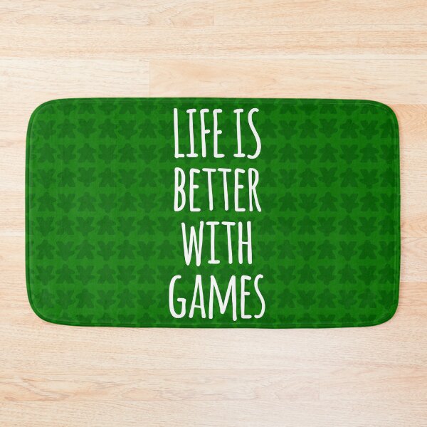 Item preview, Life is Better with Games All Green Meeples Pattern - Perfect for Board Game Lovers designed and sold by BeamGeeks.