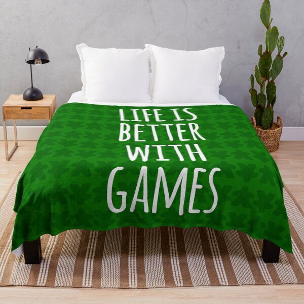 Item preview, Life is Better with Games All Green Meeples Pattern - Perfect for Board Game Lovers designed and sold by BeamGeeks.