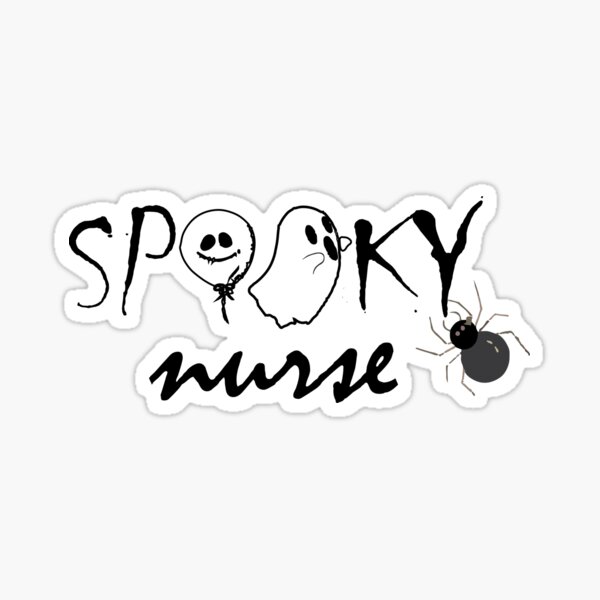 Nurse of Nightmares: Spooky Halloween Zombie Nurse Stickers