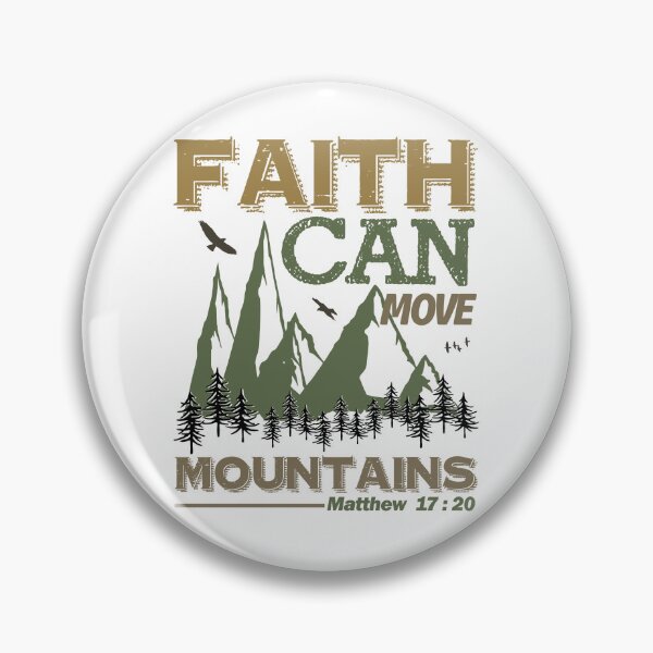 Item preview, Christian Quote - Bible Verse - Faith Can Move Mountains designed and sold by MyArt23.