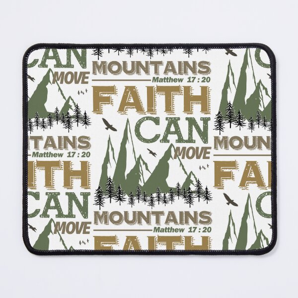 Item preview, Christian Quote - Bible Verse - Faith Can Move Mountains designed and sold by MyArt23.
