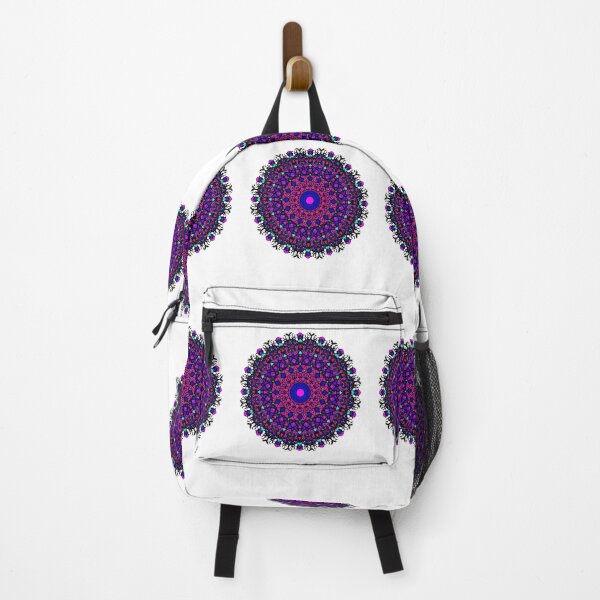 Item preview, Vibrant pink stained glass window flower Mandala designed and sold by LLC-Designs.