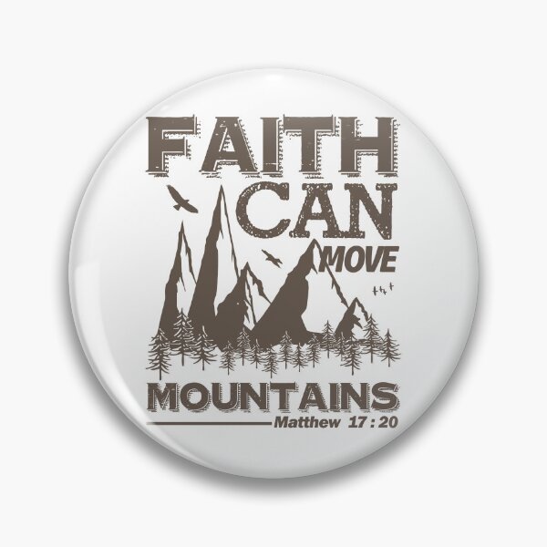 Item preview, Christian Quote - Bible Verse - Faith Can Move Mountains designed and sold by MyArt23.