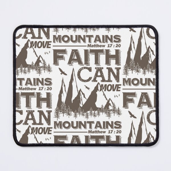 Item preview, Christian Quote - Bible Verse - Faith Can Move Mountains designed and sold by MyArt23.