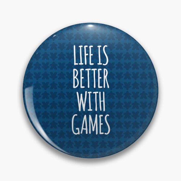Item preview, Life is Better with Games All Blue Meeples Pattern - Perfect for Board Game Lovers designed and sold by BeamGeeks.