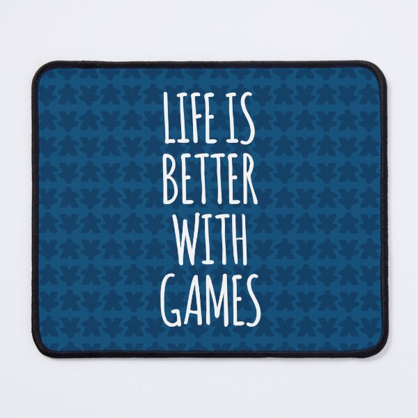 Item preview, Life is Better with Games All Blue Meeples Pattern - Perfect for Board Game Lovers designed and sold by BeamGeeks.