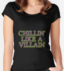 Chillin' Like A Villain Women's Fitted Scoop T-Shirt