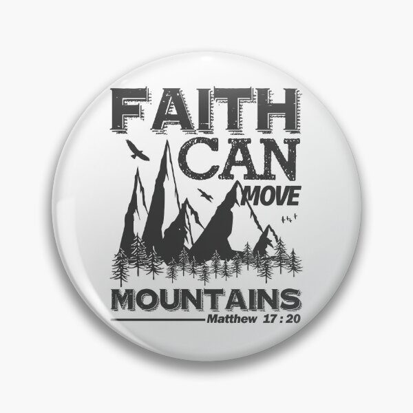 Item preview, Christian Quote - Bible Verse - Faith Can Move Mountains designed and sold by MyArt23.