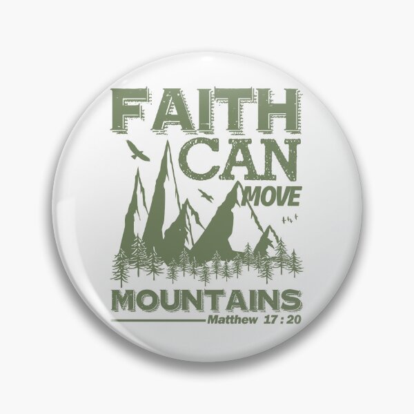 Item preview, Christian Quote - Bible Verse - Faith Can Move Mountains designed and sold by MyArt23.