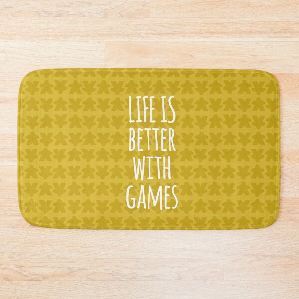 Item preview, Life is Better with Games All Yellow Meeples Pattern - Perfect for Board Game Lovers designed and sold by BeamGeeks.