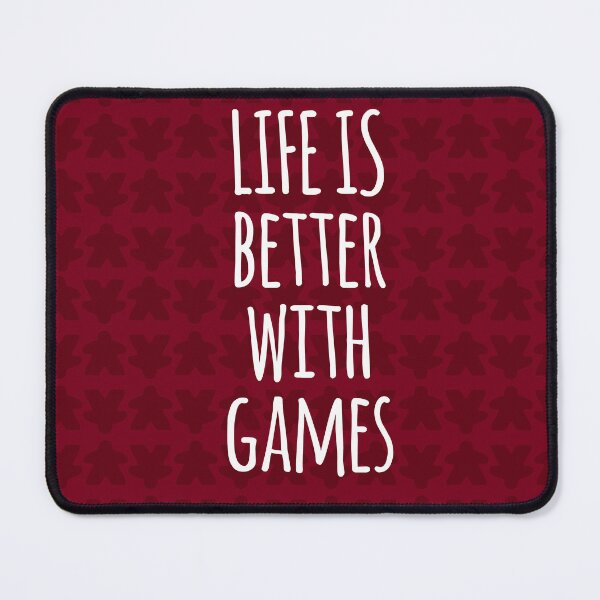 Item preview, Copy of Life is Better with Games All Red Meeples Pattern - Perfect for Board Game Lovers designed and sold by BeamGeeks.