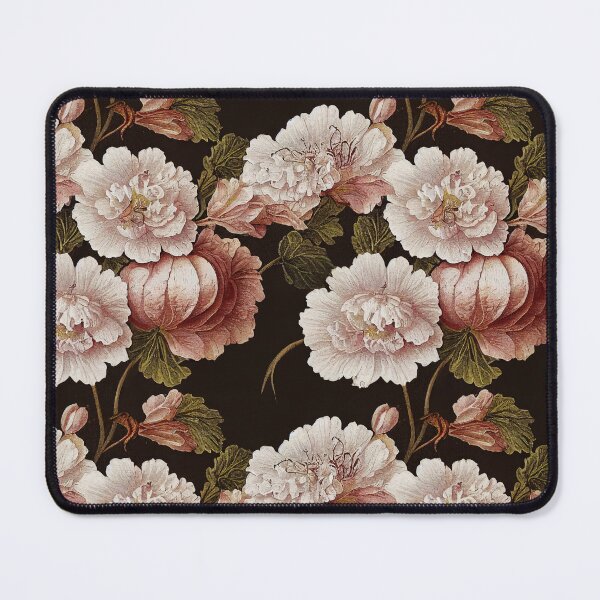 Item preview, Vintage Pink and Green Floral Pattern Muted Tones designed and sold by VintageFlorals.