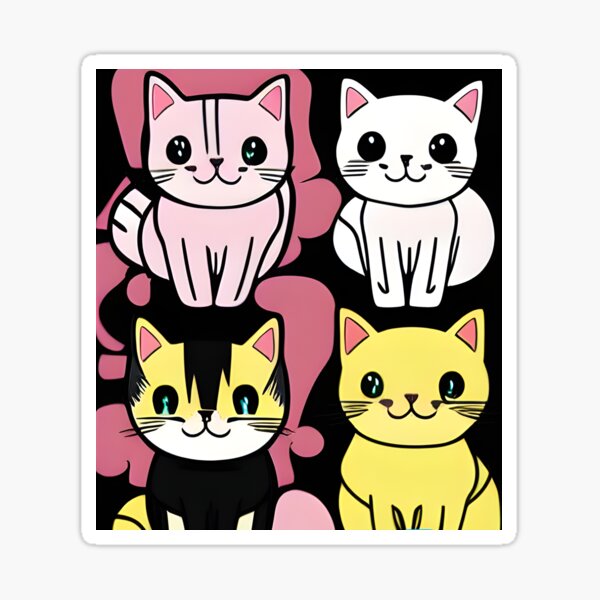 Item preview, Pet Cats Shining Eyers designed and sold by Blissimos Art.