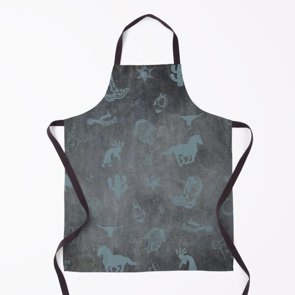 Aperçu de l'œuvre Modèle de style sud-ouest avec des marques de bétail bleus foncés rustiques et fond gris créée et vendue par handsoftime2020.