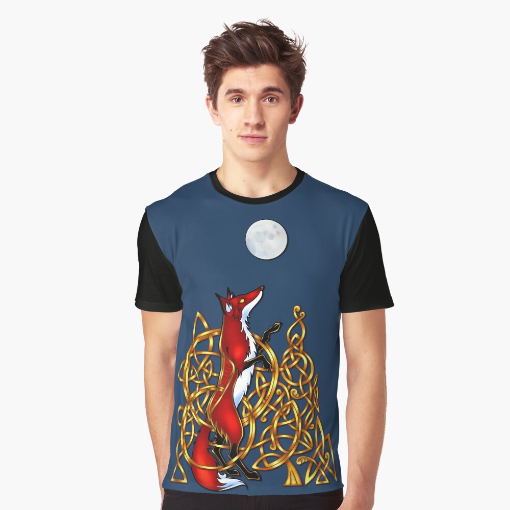 Fox Moon Graphic T-Shirt