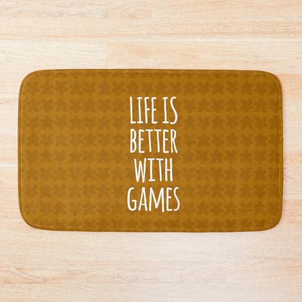 Item preview, Life is Better with Games All Orange Meeples Pattern - Perfect for Board Game Lovers designed and sold by BeamGeeks.