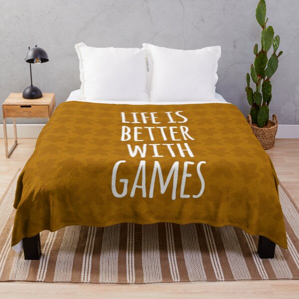 Item preview, Life is Better with Games All Orange Meeples Pattern - Perfect for Board Game Lovers designed and sold by BeamGeeks.