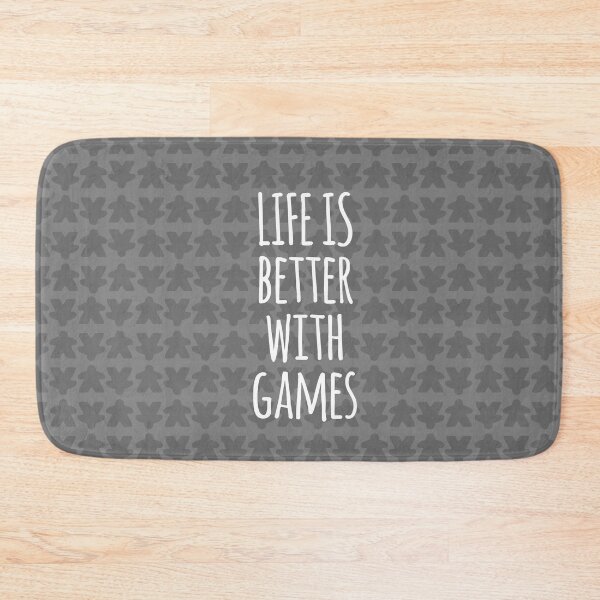 Item preview, Life is Better with Games All Gray Meeples Pattern - Perfect for Board Game Lovers designed and sold by BeamGeeks.