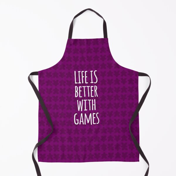 Item preview, Life is Better with Games All Pink Meeples Pattern - Perfect for Board Game Lovers designed and sold by BeamGeeks.