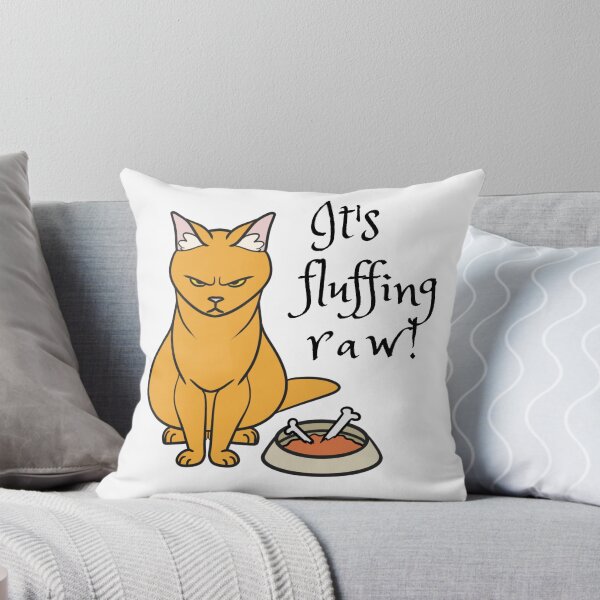 Item preview, It's fluffing raw! Orange Cat Angry Simple Minimalist designed and sold by TaterTittles.