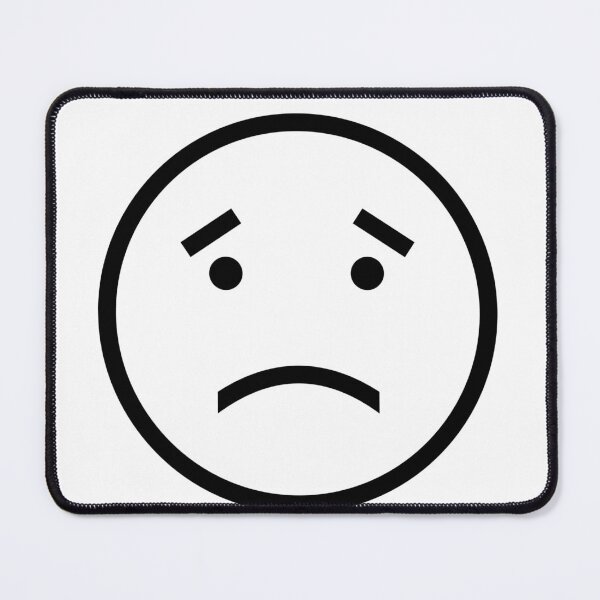 Item preview, Black sad emoji depressed emotion face designed and sold by egregstudio.
