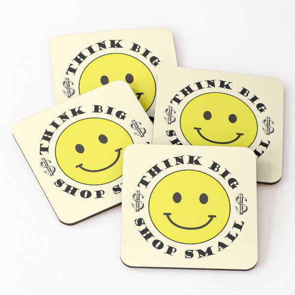 Item preview, Think Big and Shop Small Smiley Face and Dollar Sign $$ designed and sold by bolimj.