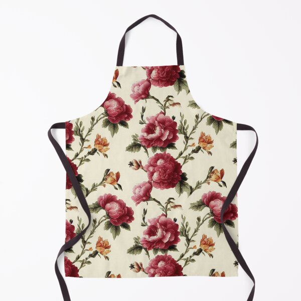Item preview, Vintage Pink and Green Floral Pattern Muted Tones designed and sold by VintageFlorals.