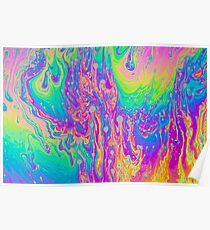 Psychedelic soap bubbles Poster