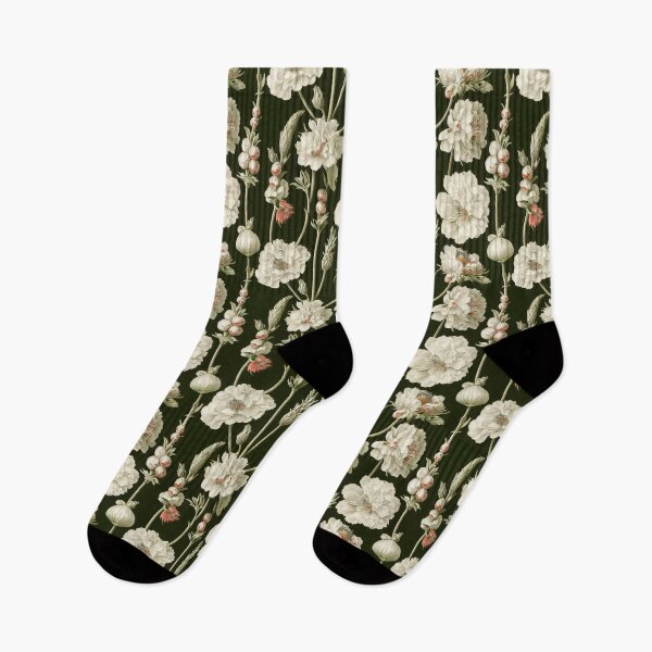 Item preview, Vintage Pink and Green Floral Pattern Muted Tones designed and sold by VintageFlorals.