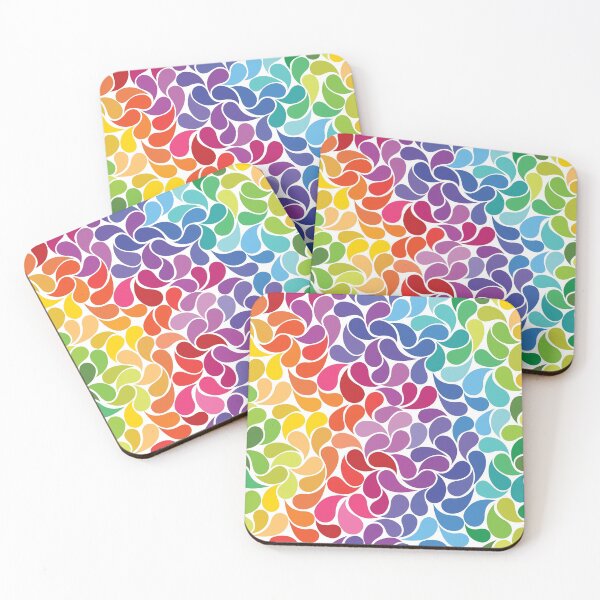 Item preview, Happy Rainbow Water Drops designed and sold by Pink Pineapple Works.