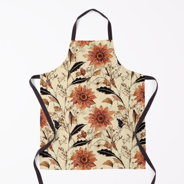 Item preview, Vintage Antique Brown Rust Toned Floral designed and sold by VintageFlorals.