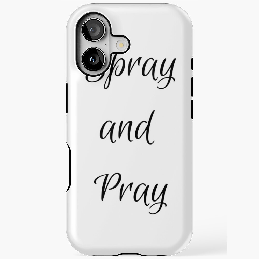 Spray and Pray iPhone Magsafe Tough Case - programmer humor design by HackerLooks