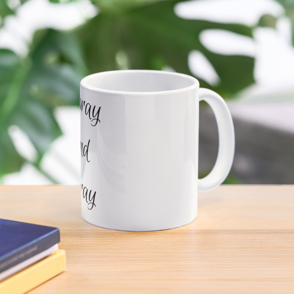 Spray and Pray Classic Mug - programmer humor design by HackerLooks