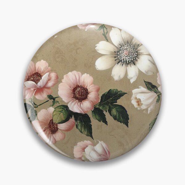 Item preview, Vintage Antique Pink and White Floral  designed and sold by VintageFlorals.