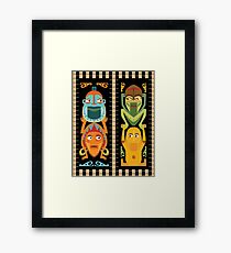 Tiki Totems Framed Print