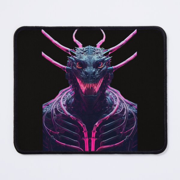 Item preview, black dragon with six horns and red eye designed and sold by hassendz.